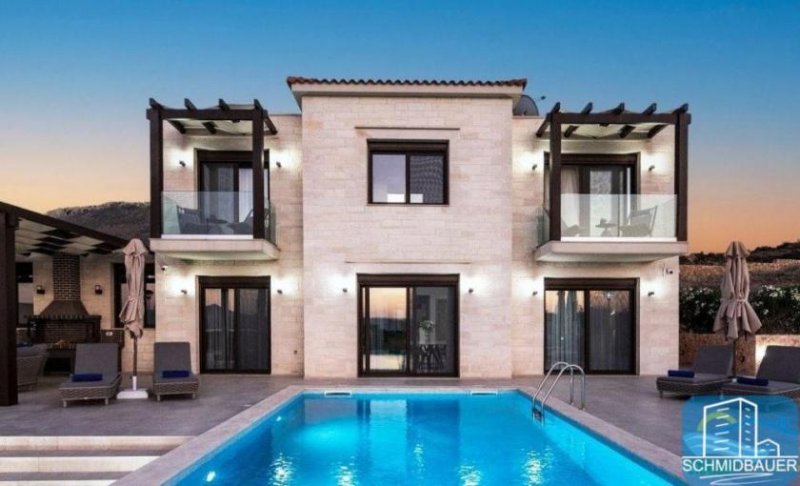 Plaka bei Chania Kreta, Plaka: Luxusvilla mit besonderer Qualität und atemberaubendem Meerblick zu verkaufen Haus kaufen